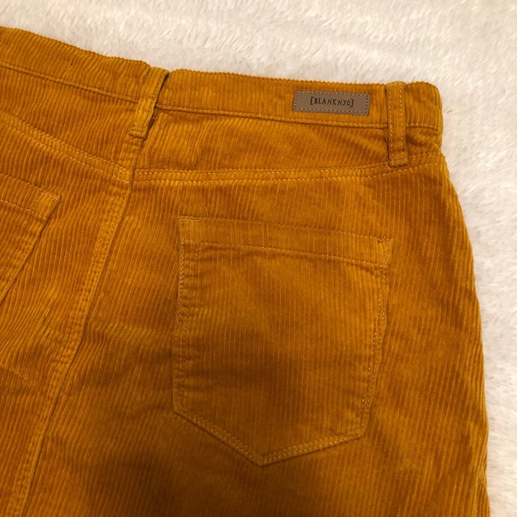 BLANK NYC High Rise Corduroy Skirt in marigold - Picture 5 of 8